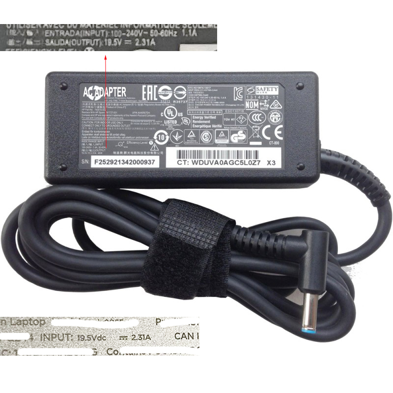 D'ORIGINE 65W HP ProBook 450 G5 AC Adapter Chargeur - 1Chargeur